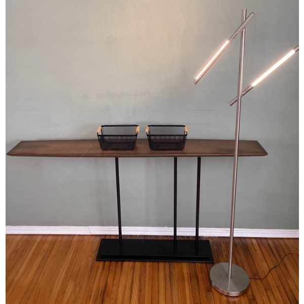 Modern Console Table w/ Neat Lamp  49"w x 17"d x 41"tall