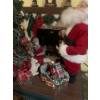 Image 2 : Holiday Light Up Santa Fireplace Decor Piece 