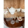 Image 2 : Vintage 1954 Portland Pottery Cobridge Staffordshire China with a teapot and additional glassware 