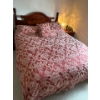 Image 2 : Queen Bed w/ Organic Cotton Mattress, Box Spring, Frame, Wood Headboard, and Quilts 