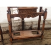 Image 3 : Beautiful Antique Hall Tree and Unique Wooden Storage Box on Stand - Measure's In Description