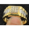 Image 1 : 10K Gold and Diamond Ring (total weight 3.9g)