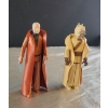Image 3 : Vintage 1977 Kenner Star Wars - Obi-Wan Kenobi and a Tusken Raider Figures with Original Vinyl Capes