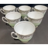 Image 8 : Diamond China England Green and Gold Tea Set, 21 Pieces