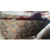 Image 3 : Floral Loveseat & Chair with Decorative Trim.  2 Seater 57 w, 38 h, 31 d.  Chair 35 w, 38 h, 31 d