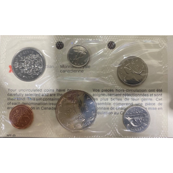 1982 Royal Canadian Mint Six-Coin Specimen Set With Certificate