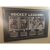 Image 1 : Hockey Legends-Howe, Orr, Gretzky, Lemiuex- Framed Photos and Stats 36 X 24, Framed Under Glass