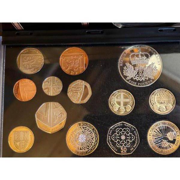 2010 Royal Mint 12 Coin Annual Proof Set Commemorative Coins