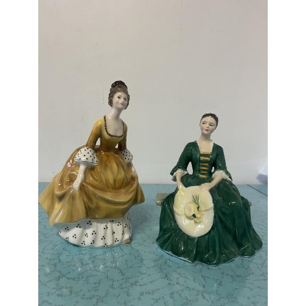 Royal Doulton "Coralie" and Royal Doulton "A Lady from Williamsburg"