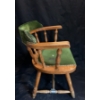 Image 2 : Lovely Vintage Green Velvet Chair - 24W, 18D, 30T 