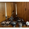 Image 1 : Silverplated Table Accents - Candleabra Teapot Large Ladles Sugar Bowl & More