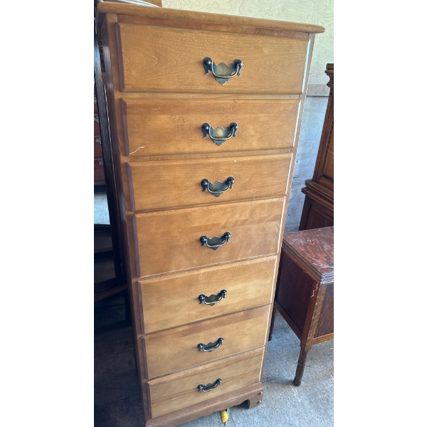 Vintage Tall Bedroom Dresser 