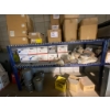 Image 1 : Blue Metal Storage Shelf with Wire Shelves