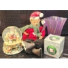 Image 1 : Kirkland Rotating Musical Snow Globe, Sitting Bear With Skates, and Digital Ornament Set
