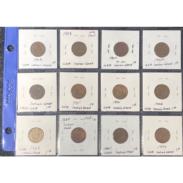 American Indian Head Pennies