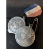 Image 6 : Vintage Variety - Coins, Medals, Brass Plaque, and Wooden Plane