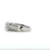 Image 3 : White Gold Diamond Cluster Ring- Consignor Identified as 10K, No Stamp