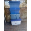 Image 2 : 4 Storage Totes with Lids.