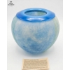 Image 4 : Dark Blue Art Glass Bowl, Teleflora Speckled Art Glass Vase, Hand-Blown Glass Vase ,Decorative Plate