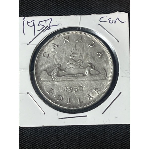 Canadian 1952 One Dollar Coin 