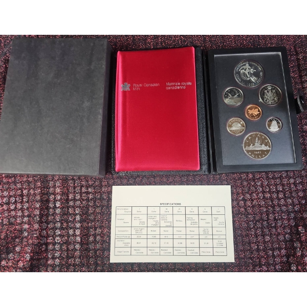 1988 Canada Proof Coin Set with Case