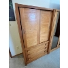 Image 2 : Vintage retro teak wardrobe set with tons of storage and sliding glass door very very cool design am