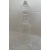 Image 1 : Waterford Kathleen Crystal Decantor 13"Tall w/ Heavy Cut Rocks Tumblers 