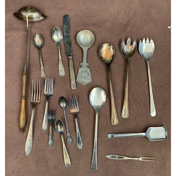 Assortment of Various Plated Cutlery 