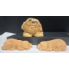 Image 2 : Sandicast Sculptures 2 X 1986 "S12 Snuggles" (3"L) & 1981 130 Lhasa Pup (8"L)