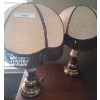 Image 1 : Pair of Vintage Floral Fringe Lamps 27 h