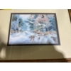 Image 2 : Icy Landscape Painting Print (6.75 x 4.75" Before Frame)