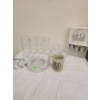 Image 1 : Glassware with Marble Accessories and Jema Princess Candle Holders