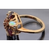 Image 2 : Stunning 10k Gold Ring w/ Various Stones (Missing One Stone) - Weighs 3.8g