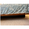 Image 4 : Retro Teak Queen Bed set with shelving including high-end mattress linens not included, comes in thr