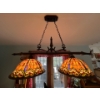 Image 1 : Tiffany Style hanging light with 2 shade nice dining room light .