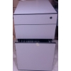 Image 1 : Metal Filing Cabinet with Lock and Folding Square Table
