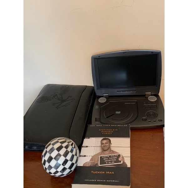 AMWM520 Portable DVD MP3 & CD Player w/ Assholes Finish First Book & More