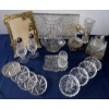 Image 1 : Pinwheel Crystal Collection - Coasters Platter Candy Dish Vase & More
