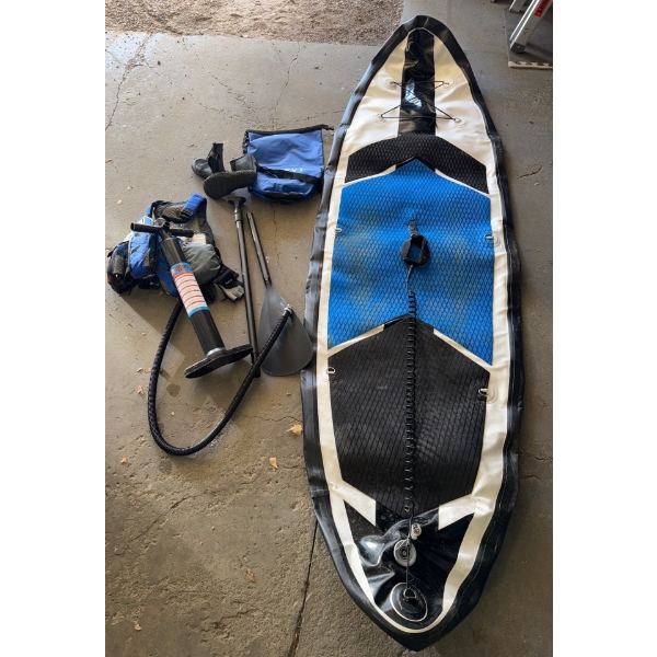 EVT Bikes Stand-Up Paddle Board w/ Air Pump & Carrying Bag