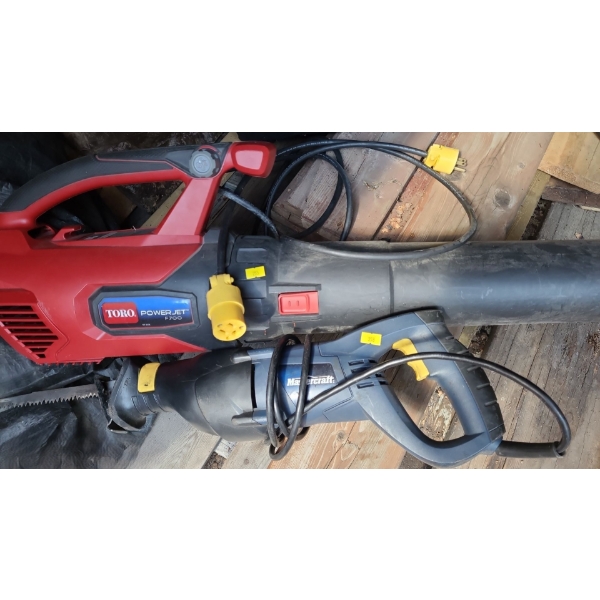 Toro Powerjet Model F700 Blower and Mastercraft Reciprocating Saw Model 54-8195-0