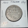 Image 1 : 1900 Canadian 50 Cent Coin 92.5% Silver 11.62 Grams