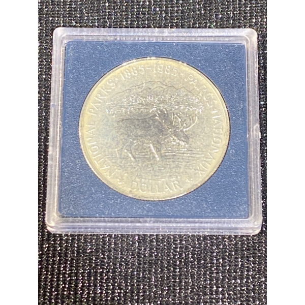 100th Anniversary of the National Parks of Canada Silver Dollar 1985