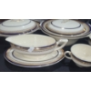 Image 6 : Royal Myotts Crown Dinnerware "The Crowning":  Platter 16 X 13, Plates, Tureens, Teacups, Gravy Boat