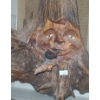 Image 4 : Set of 3 Wooden Carved Faces, 2 Have Broken Pipes as Shown- Largest 12 X 18 