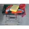 Image 1 : Toolbox 20 W, 10 D, 12 T and Milk Crates Full Of Tools Including: Trailer Anti-Theft Lock