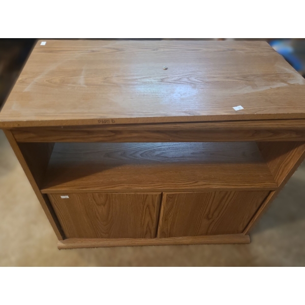 MDF TV Stand w/ Rotating Top 28.5 W, 15.5 D, 23.5 T