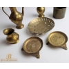 Image 3 : Brass Decorative Items Including Vases, Pots, and Plates