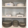 Collection Of Corning ware & Dish Set- Plates, Bowls, Casserole Dishes 