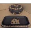 Image 4 : Wedgwood Blue Jasperware Set with 4 Pieces