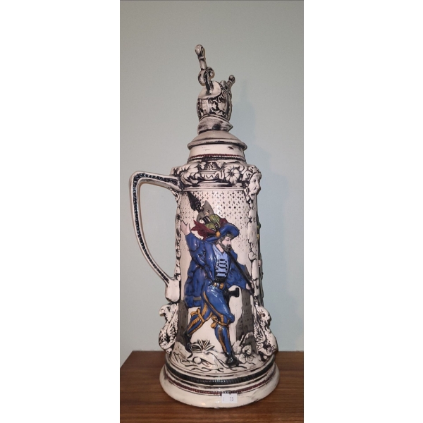 Large Decorative Stein 8" Diameter Bottom, 20 T 